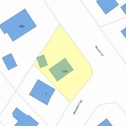 1289 Walnut St, Newton, MA 02461 plot plan