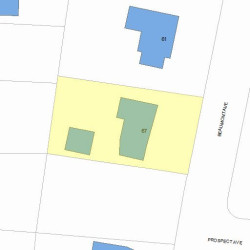 67 Beaumont Ave, Newton, MA 02460 plot plan