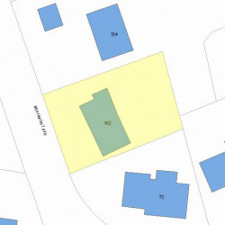 162 Beaumont Ave, Newton, MA 02460 plot plan