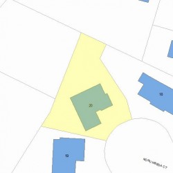 20 Norumbega Ct, Newton, MA 02466 plot plan