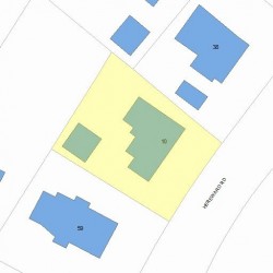 10 Hereward Rd, Newton, MA 02459 plot plan