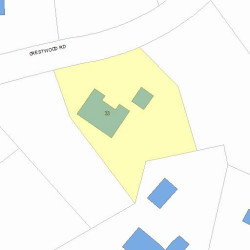 33 Crestwood Rd, Newton, MA 02465 plot plan