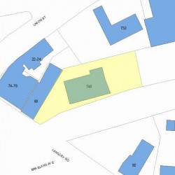 740 Beacon St, Newton, MA 02459 plot plan