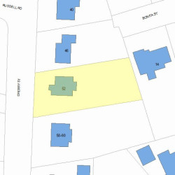 52 Cherry St, Newton, MA 02465 plot plan