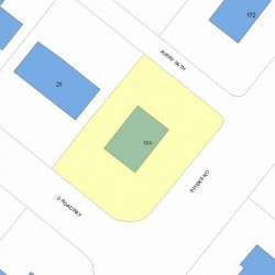 164 Spiers Rd, Newton, MA 02459 plot plan