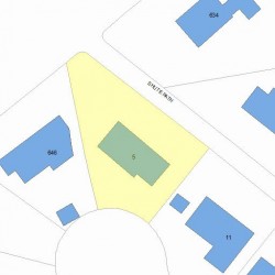 5 Shute Path, Newton, MA 02459 plot plan