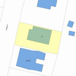 27 John St, Newton, MA 02459 plot plan