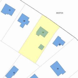 62 Beacon St, Newton, MA 02459 plot plan