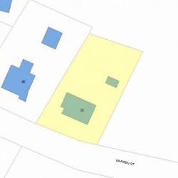 39 Warren St, Newton, MA 02459 plot plan