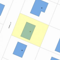 92 Farwell St, Newton, MA 02460 plot plan