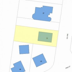 33 Lill Ave, Newton, MA 02465 plot plan