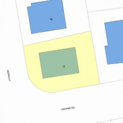 58 Linden St, Newton, MA 02464 plot plan