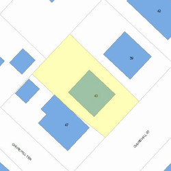 43 Churchill St, Newton, MA 02460 plot plan