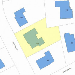 128 Olde Field Rd, Newton, MA 02459 plot plan