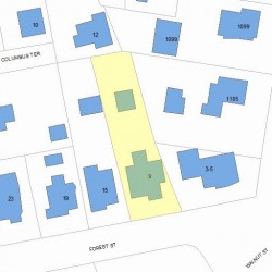 9 Forest St, Newton, MA 02461 plot plan