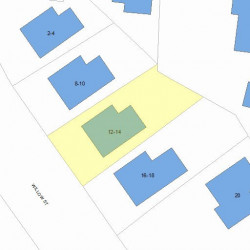 12 Willow St, Newton, MA 02459 plot plan