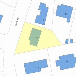 16 Dudley Rd, Newton, MA 02459 plot plan