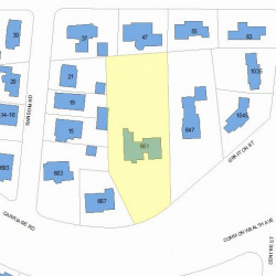 661 Commonwealth Ave, Newton, MA 02459 plot plan