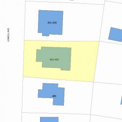 460 Lowell Ave, Newton, MA 02460 plot plan