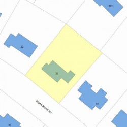 38 Indian Ridge Rd, Newton, MA 02459 plot plan