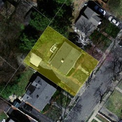 21 Arapahoe Rd, Newton, MA 02465 aerial view