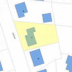 62 Faxon St, Newton, MA 02458 plot plan