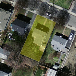 36 Washburn Ave, Newton, MA 02466 aerial view