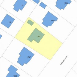 1643 Washington St, Newton, MA 02465 plot plan