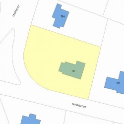 187 Sargent St, Newton, MA 02458 plot plan