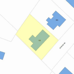 109 Dorcar Rd, Newton, MA 02459 plot plan