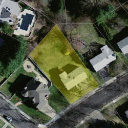 81 Wayne Rd, Newton, MA 02459 aerial view