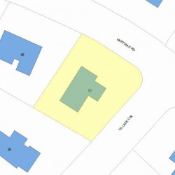 51 Hartman Rd, Newton, MA 02459 plot plan