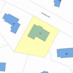 131 Intervale Rd, Newton, MA 02459 plot plan