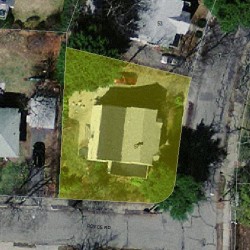 57 Morton St, Newton, MA 02459 aerial view