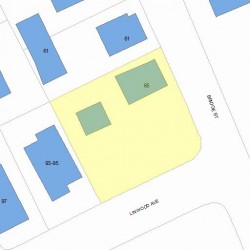 65 Bridge St, Newton, MA 02458 plot plan