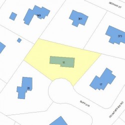 15 Buff Cir, Newton, MA 02459 plot plan