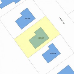 223 Langley Rd, Newton, MA 02459 plot plan