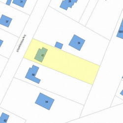 42 Evergreen Ave, Newton, MA 02466 plot plan