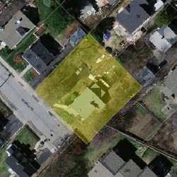 24 Lawn Ave, Newton, MA 02460 aerial view