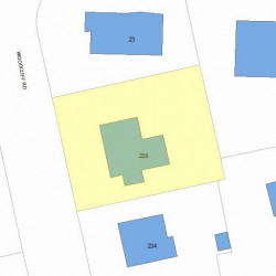 228 Woodcliff Rd, Newton, MA 02461 plot plan