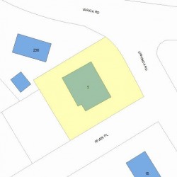 5 Dwhinda Rd, Newton, MA 02468 plot plan