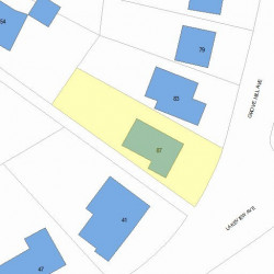 87 Grove Hill Ave, Newton, MA 02460 plot plan