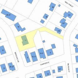 11 Bencliffe Cir, Newton, MA 02466 plot plan