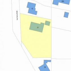 20 Hereford Rd, Newton, MA 02468 plot plan