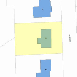 70 Lovett Rd, Newton, MA 02459 plot plan