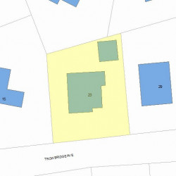 23 Trowbridge Ave, Newton, MA 02460 plot plan