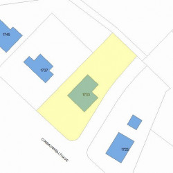 1733 Commonwealth Ave, Newton, MA 02465 plot plan