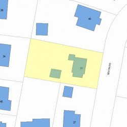 51 Devon Rd, Newton, MA 02459 plot plan