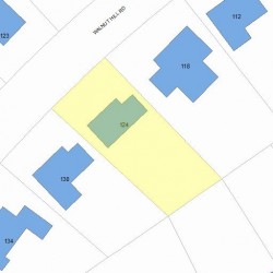 124 Walnut Hill Rd, Newton, MA 02461 plot plan