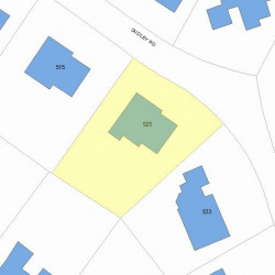 525 Dudley Rd, Newton, MA 02459 plot plan